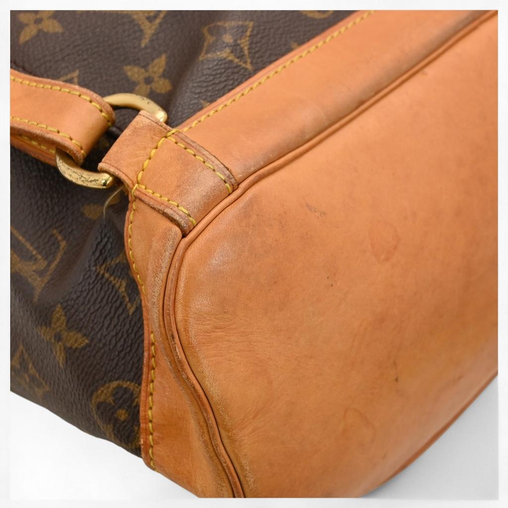 Auth LOUIS VUITTON Monogram Montsouris GM Backpack Vintage Brown Canvas Lv6847kk Used