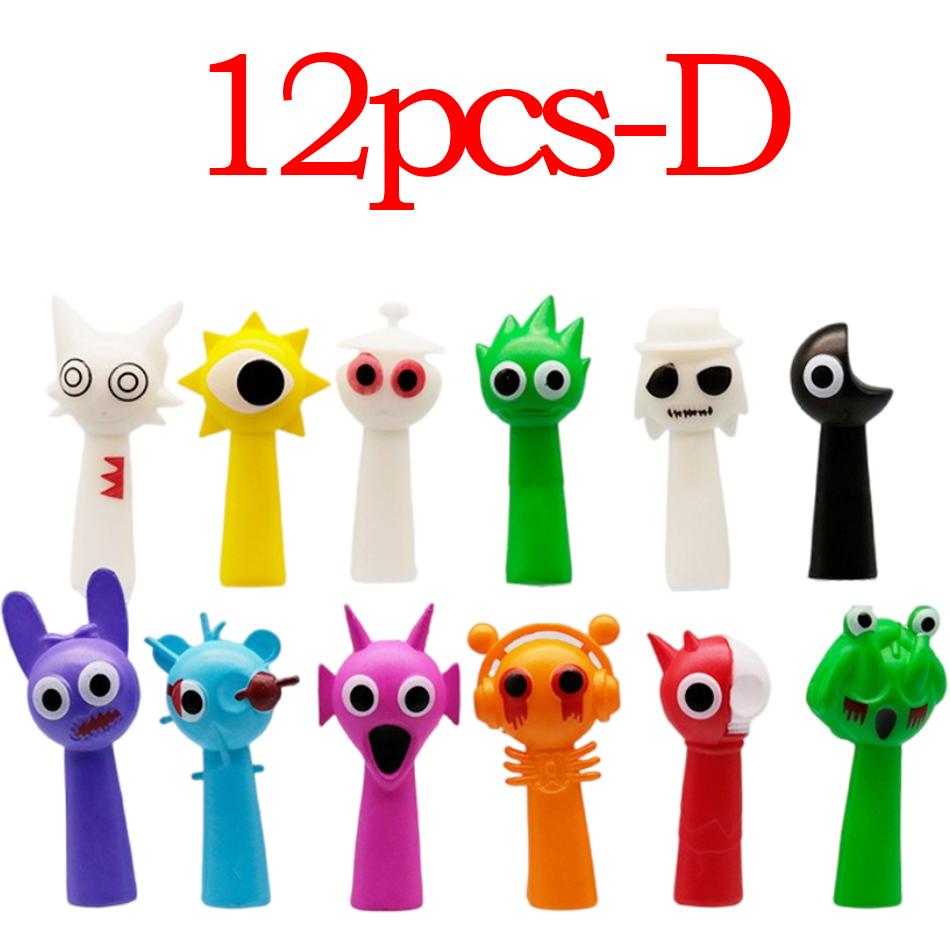 Figure Sprunki Divertenti Modello 7cm PVC Gioco Sprunki Action & Giocattolo Set 12pz
