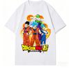 Dragon Ball Vintage Super Saiyan Team Goku Print TShirt Pure Cotton TShirt Unisex High Quality Casual Streetwear 2026 Summer