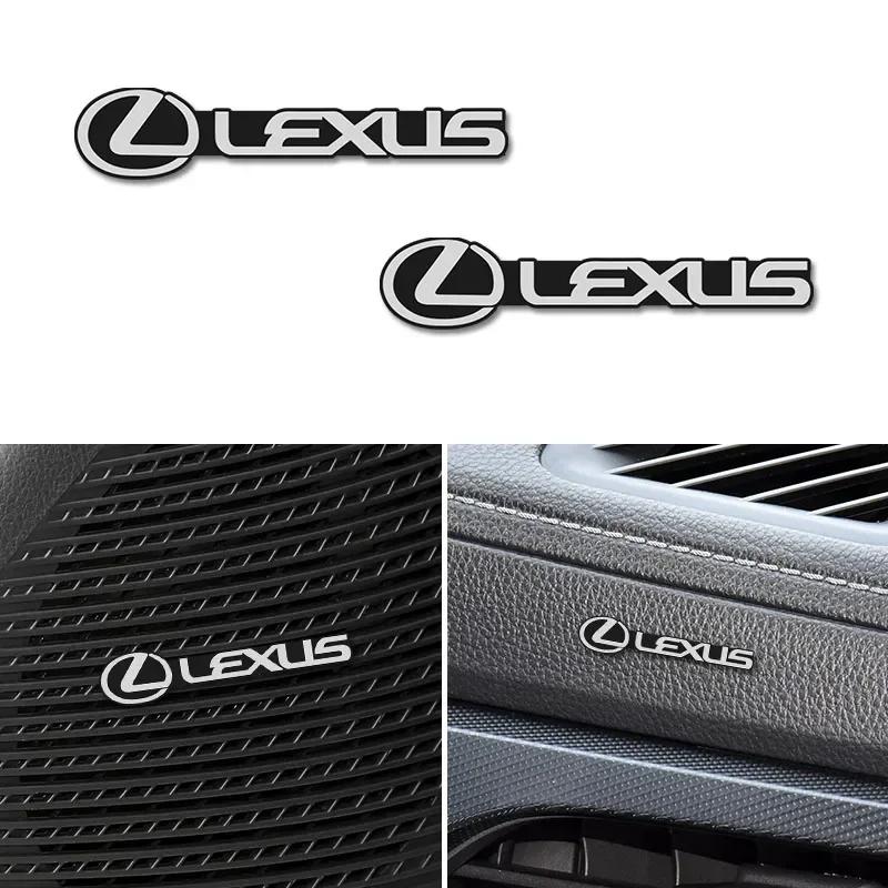 4 Bucăți Embleme Autocolante Insigne 3D din Aluminiu pentru Boxe Stereo Audio Mașină Pentru Lexus ES300 RX330 RX300 GS300 IS250 IS200 CT200h IS300 NX RX