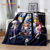 3D Cartoon Kingdom Hearts Game Zachte Pluche Deken, Flanellen Deken Gooi Deken voor Woonkamer Slaapkamer Bed Bank Picknick Kind Cadeau