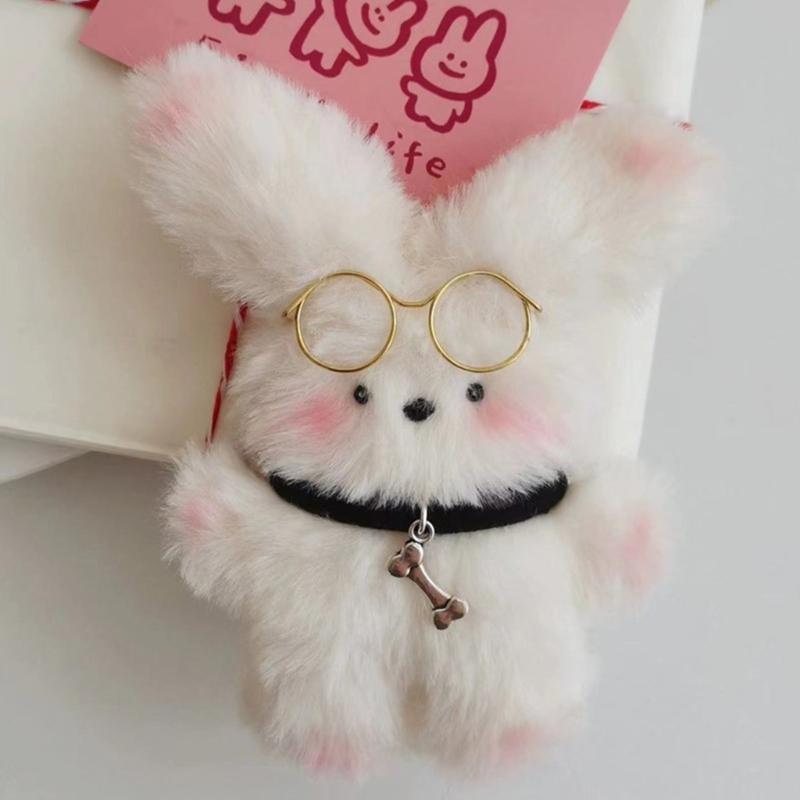 Cute Rabbit Doll Key Chain Stylish Phone Charm Keychain Purse Backpack Wallet Keyring Accessories for Women and Girls