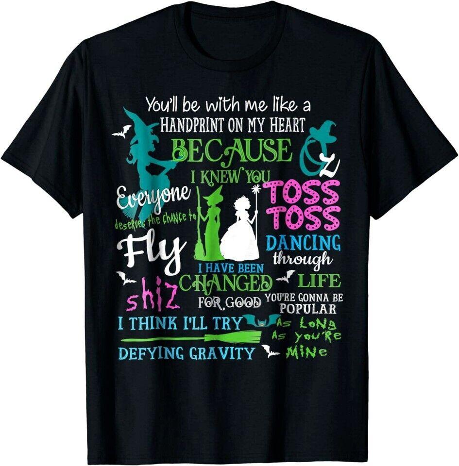 SALE Halloween Wicked Musical T-Shirt Unisex T-Shirt - Men's Summer Cotton Graphic Tee