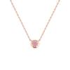 Silber Rosa Turmal Solitär Halskette Geburtstagsgeschenk für Frauen mit Schmucketui 4℃ (4℃) [Oktober Geburtsstein] (112534721932)