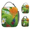 Funny Pikmin Game Lunch Bag Portable Lunch Box Child Travel Print Cooler Bag Cute Oxford Thermal Tote Handbags