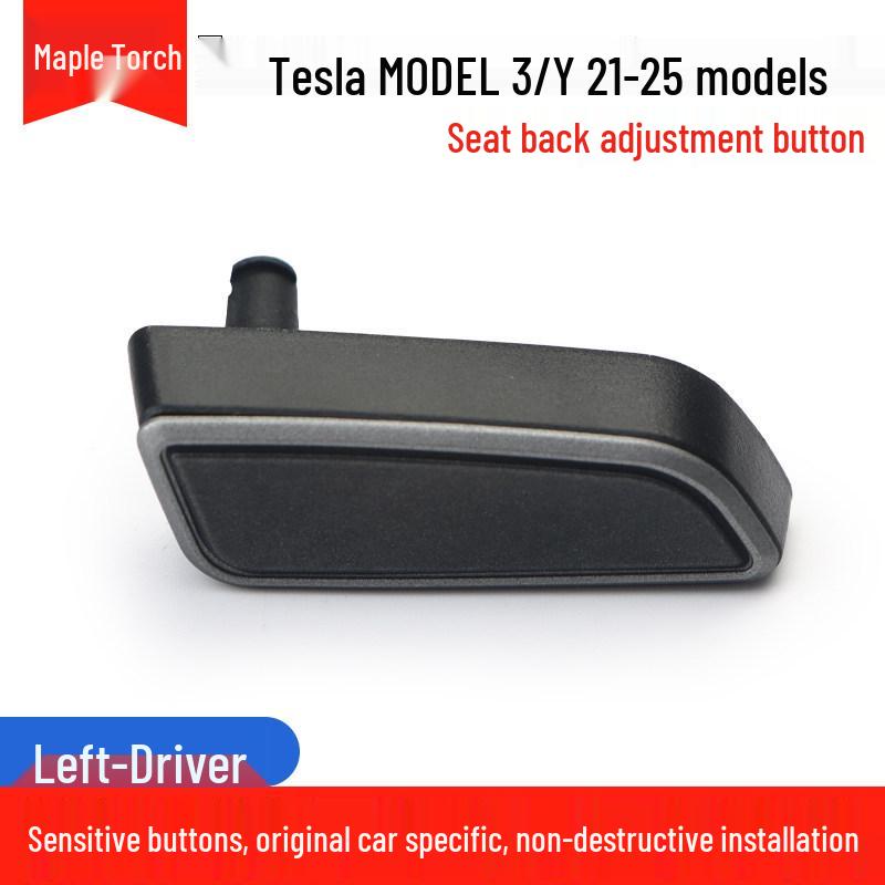 Tesla Model 3 & Y Stoelverstelknoppen: Elektrische Rugleuning Schakelaar voor Bestuurder & Passagier