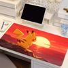 Grote Muismat Gamer Uitgebreide Muismat Anime Pokemon met Vergrendelende Rand Rubberen Bureau Mat Gaming Accessoires Schattige Pikachu Muismat