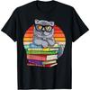 British Shorthair Cat Funny Back To School Bookworm T-Shirt