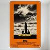MITTWOCH Großes Vintage Surf-Filmposter Metallblechschild, Ozeanwellen & Surfer Wandplakette, Abenteuer Heimbar Man Cave Dekoration, Cl
