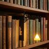 Vintage Halloween Bookshelf Lamp Wall Mounted LED Library Lantern Mini Bookcase Lamp  Office