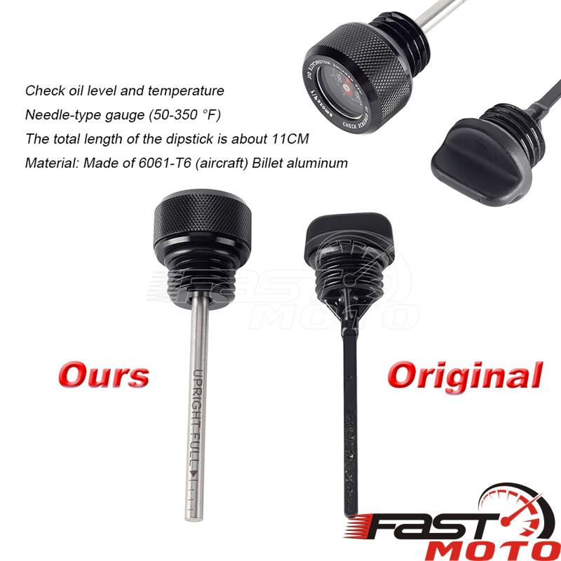 Motorcycle Oil Temperature Dipstick Engine Oil Plug Temp Gauge For Harley Pan America 1250 Sportster S 1250 Nightster 975 21-up