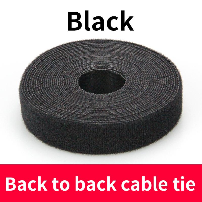 Home Office Cable Tie Roll Easy Quick Wrap Reusable Self-Gripping Hook Loop Straps for Wire Management Cut To Length