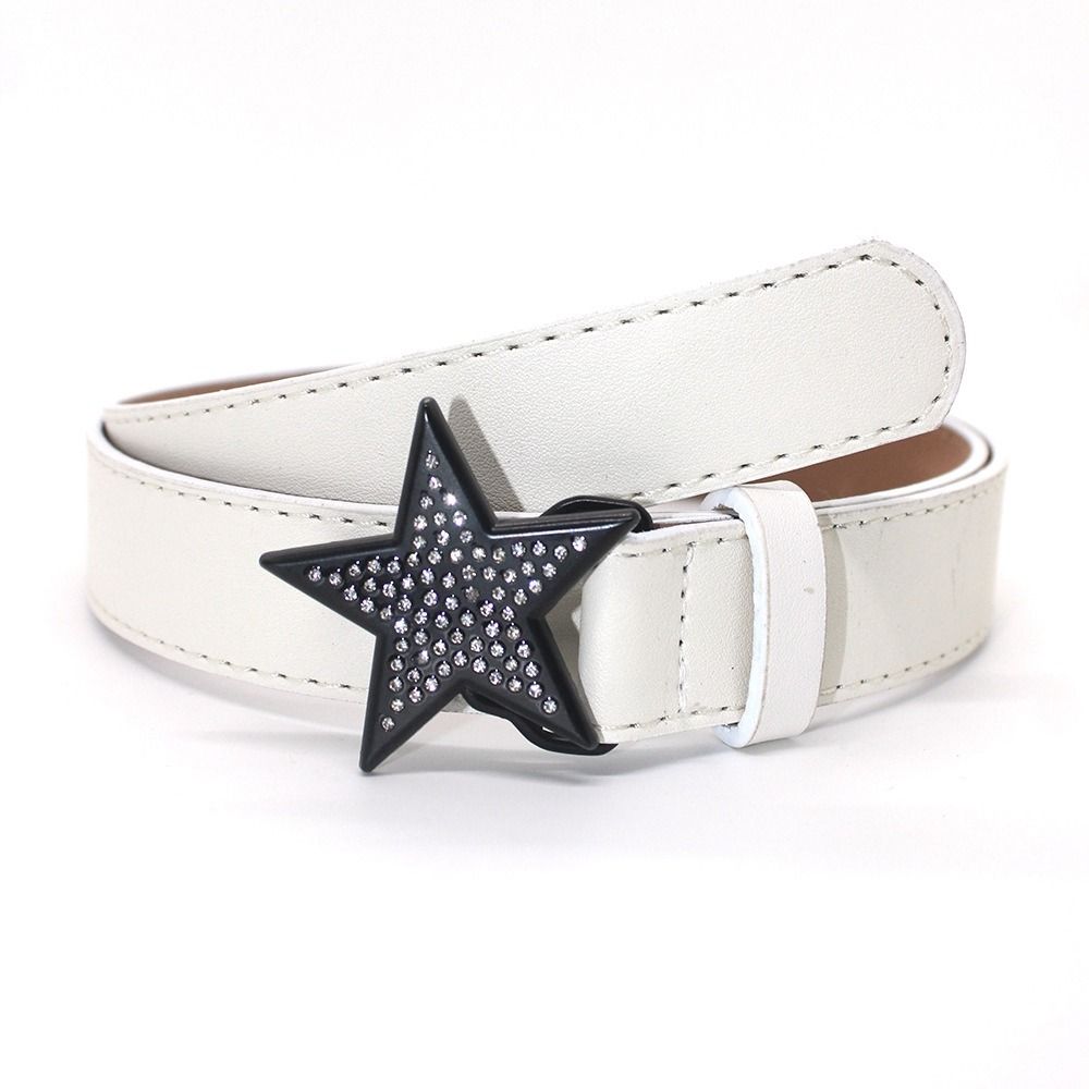 Retro Rhinestone Y2k Waist Strap Adjustable Waistband Corset Belt Star Buckle Belt Women Waist Belt