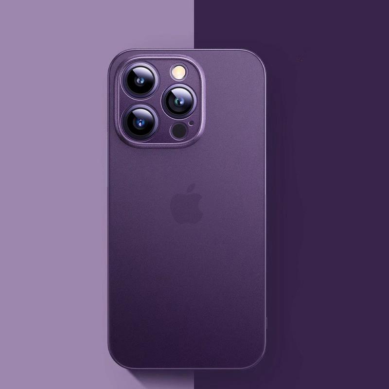 Capa de Celular Transparente Fosca Ultra Fina de 0,3 mm Para iPhone 16 15 14 13 12 11 Pro Max Plus Mini Capa Dura Concha Macia Fosca