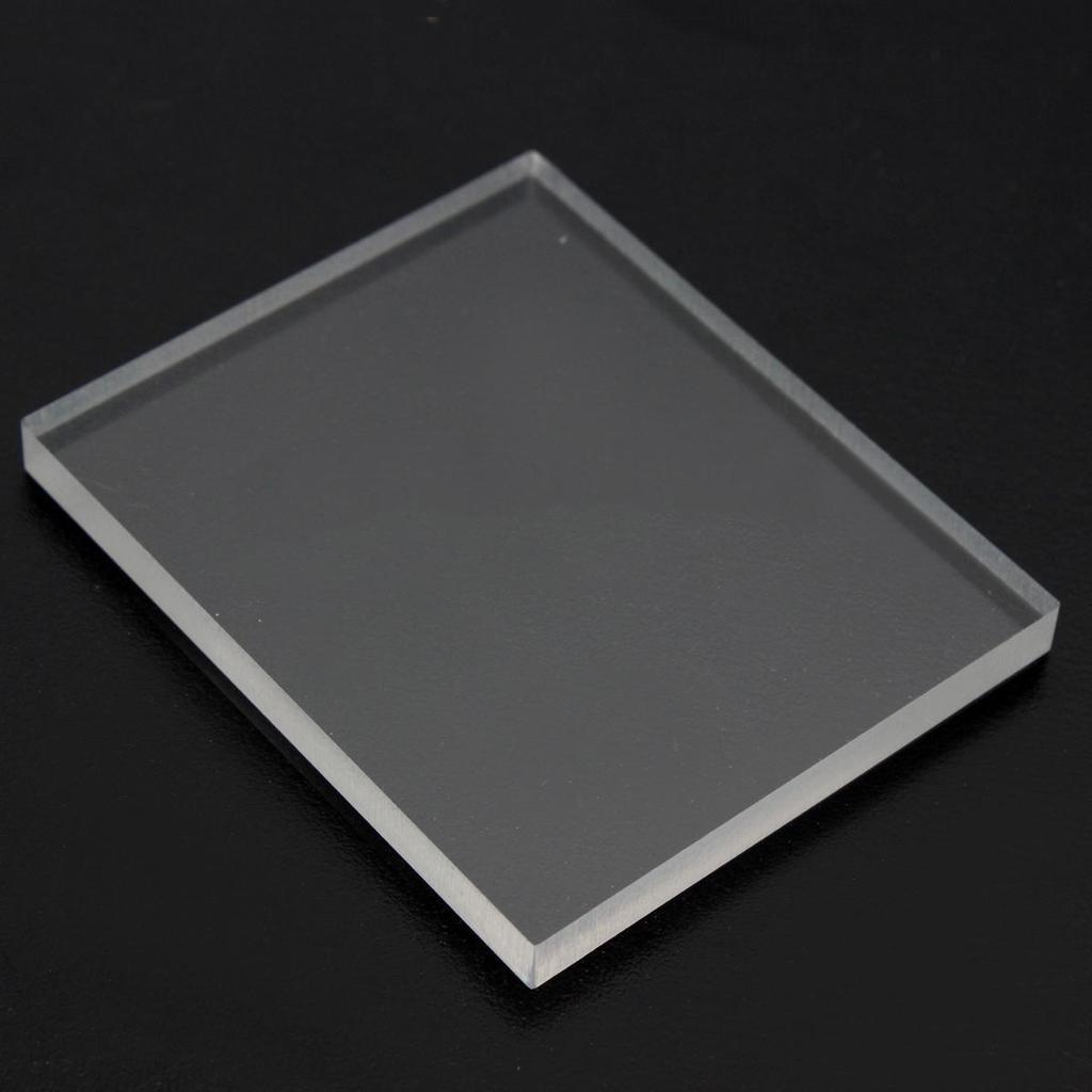 Nouveaux blocs acryliques transparents de 5mm d'épaisseur, tampons fins en caoutchouc et plexiglas d'estampage, 6 pièces