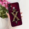 For Infinix Hot 12 Play 12i Royal Crown Initial Letter Couple Phone Case For Infinix Hot12i 12Play Black Silicone Soft Bumpers