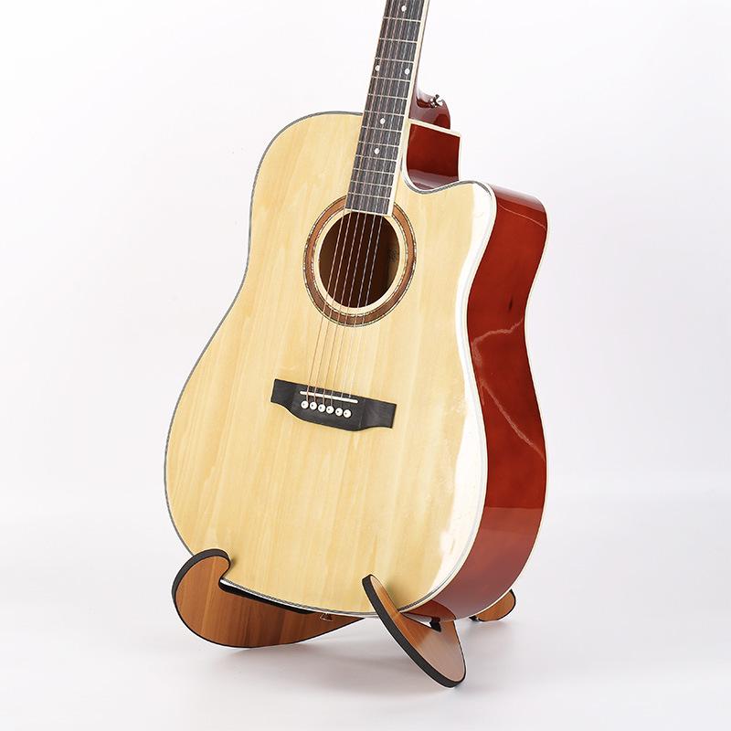 Tragbarer Faltbarer Holzgitarrenständer für Folk- und Klassikgitarren