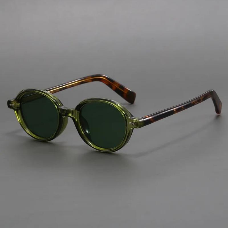 Vintage Small Frame Ellipse Women Sunglasses UV400 Round Cool Men Designer Circular Sun Glasses for Male Female