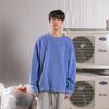 BALANT Pigment Mini Slogan Suede Shirt Blue
