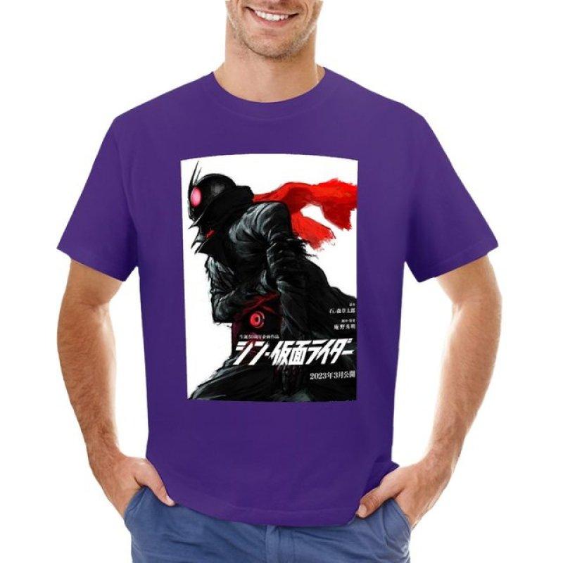 Shin Kamen Rider T-Shirt Black T Shirt Oversized T Shirt Quick Drying T-shirt T Shirts for Men Pack