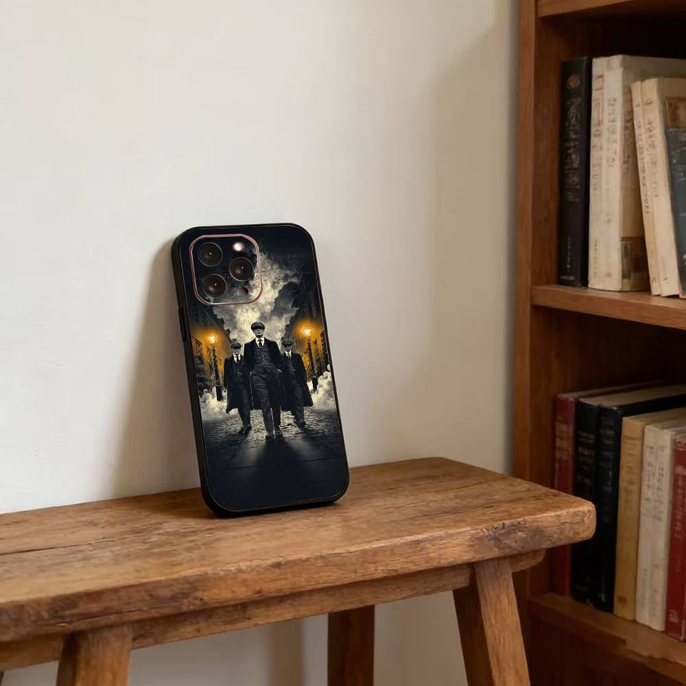 Movie P-Peaky B-Blinders Phone Case For iPhone 17, 16,15,14,13,12,11 Plus,Pro Max, Others Soft Black Cover