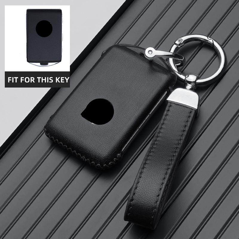 Leather Car Key Case Remote Cover Shell Chain Protector Holder Fob For Volvo New B60 B5 V90 XC90 V6 T8 S60 B4 S90 XC40 XC60 2025