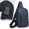 Men's Breast Bag Fashionable and Simple New Messenger Bag Leisure Sports Shoulder Bag Small Bag Outdoor Commuter Backpack