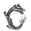 Buyee 925 Sterling Silver Unique Male Ring Finger for Women Men Fashion Chinese Dragon Animal Rock Punk Fine Jewelry Circle