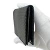Inden Long Billfold No Coin Black with Black Gourd [Inden-ya] Wallet, I, Pocket, Deerskin, Lacquer, Pattern, 2104-01-007