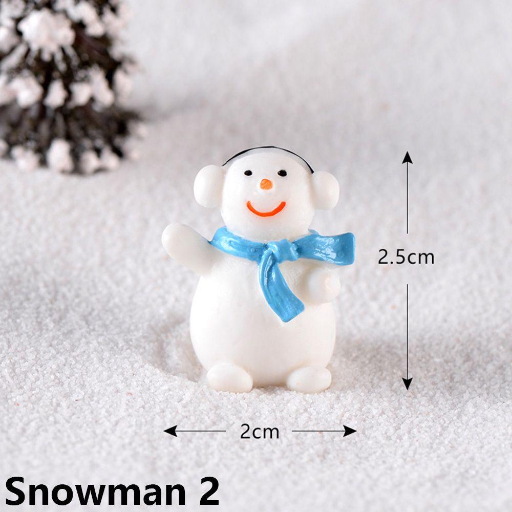 Micro Landscape Fairy Garden Christmas Decorations Snowman Figurine Mini Santa Claus Xmas Ornament
