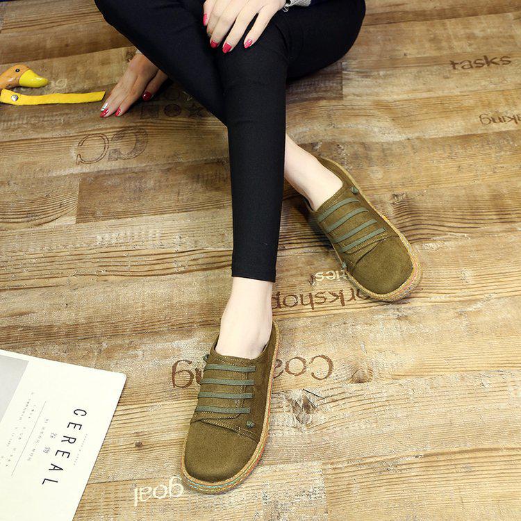 Fashion 2019 New Spring Women Flats Shoes Loafers Round Toe Wide Shallow Slip-on Casual Lady Flats Shoes Oxford Shoes For Women Ui89