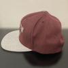 Used brixton cap snapback burgundy red gray