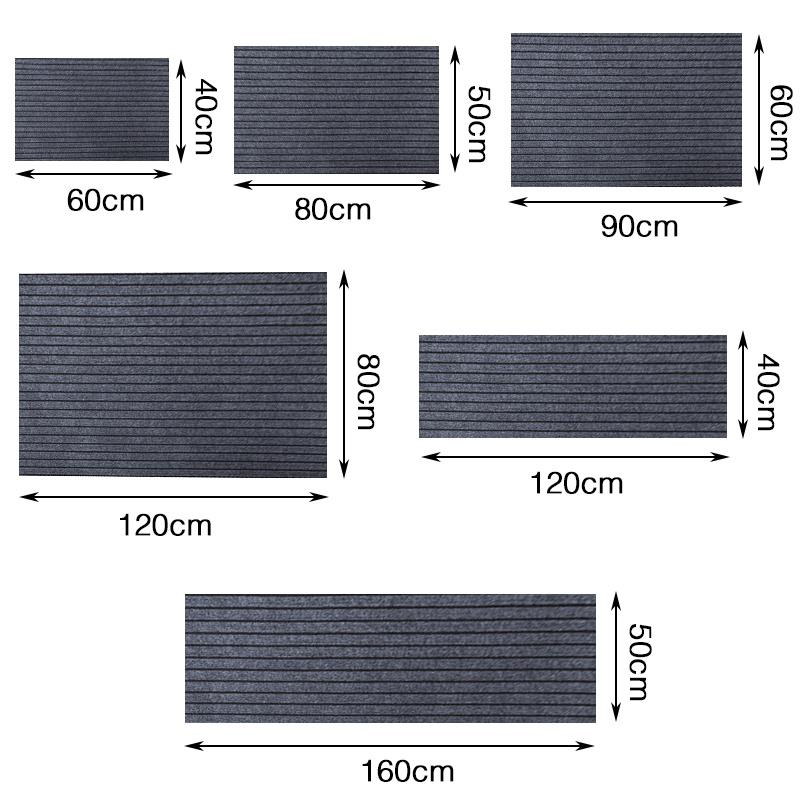 Striped Non Slip Floor Mat For Home Entryway Living Room Kitchen Indoor Area Rug Door Mat Full Carpet