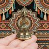 Elegantní Retro Bronzový Ručně Vyráběný Kovový Zvonkohra Hodiny Léčivý Mosazný Ruční Zvon Mosazné Zvonkové Ozdoby Vintage Mosazný Zvon s Klasickým Diamantovým Vzorem