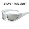 New Arrival Popular Women's Sunglasses Punk Sunglasses Unique Oval Sun Glasses Men Goggle Shades Mirror Colorful Y2K Eyewear