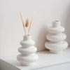 Decorative Plastic White Vase Simple Home Desktop Ornaments New Nordic Flower Vase  Table Decor