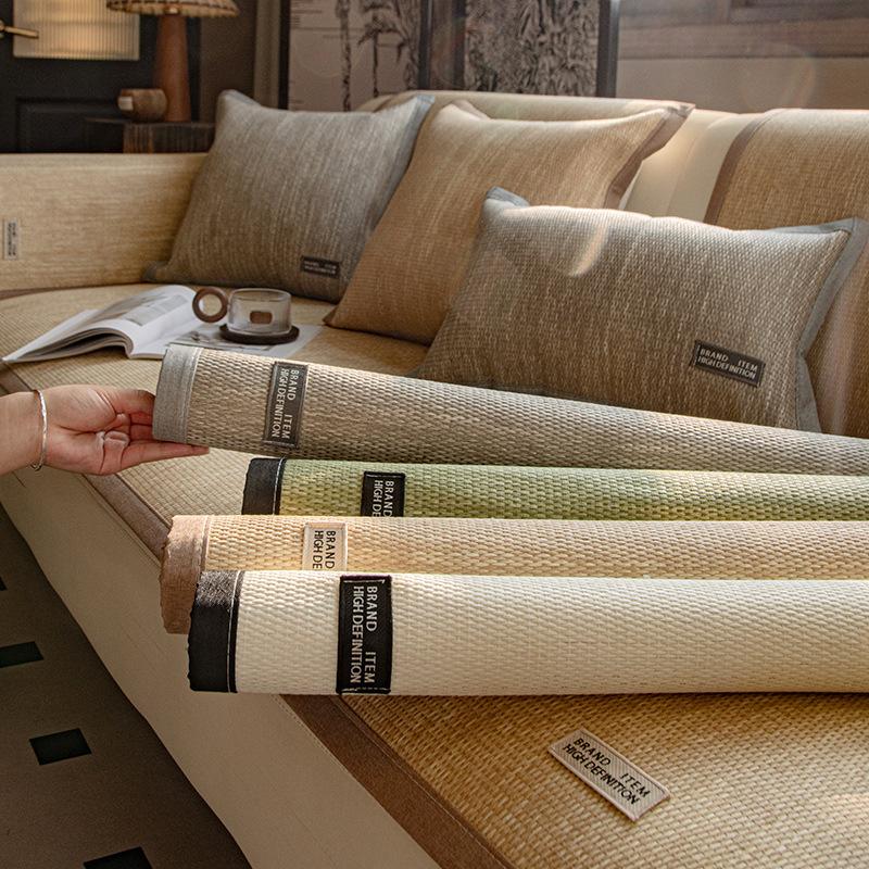 Rattan Mat Sofa Cushion Summer Mat Seat Cushion Non-Slip Sofa Cover Cover Cover New Ice Silk Summer Cool Cushion