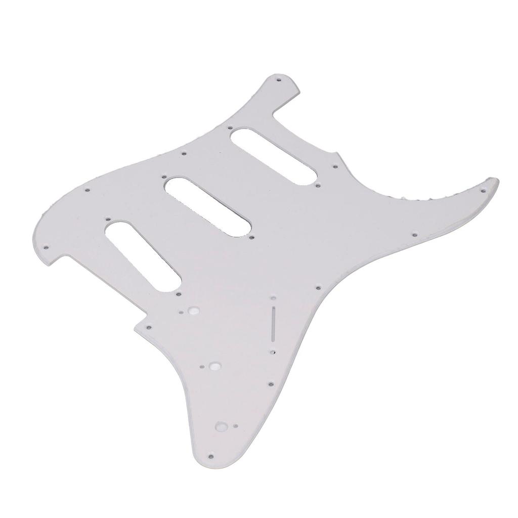 Protector de Guitarra de PVC 11 Agujeros de Montaje Placa Resistente a Rayones Reemplazo de Placa Protectora SSS para Estilo Strat ST