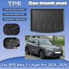 TPE Car Rear Trunk Mat For BYD Atto 2 Yuan Pro 2024~2026 Waterproof Anti-dirty Boot Cushion Carpet Liner Pads Auto Accessories