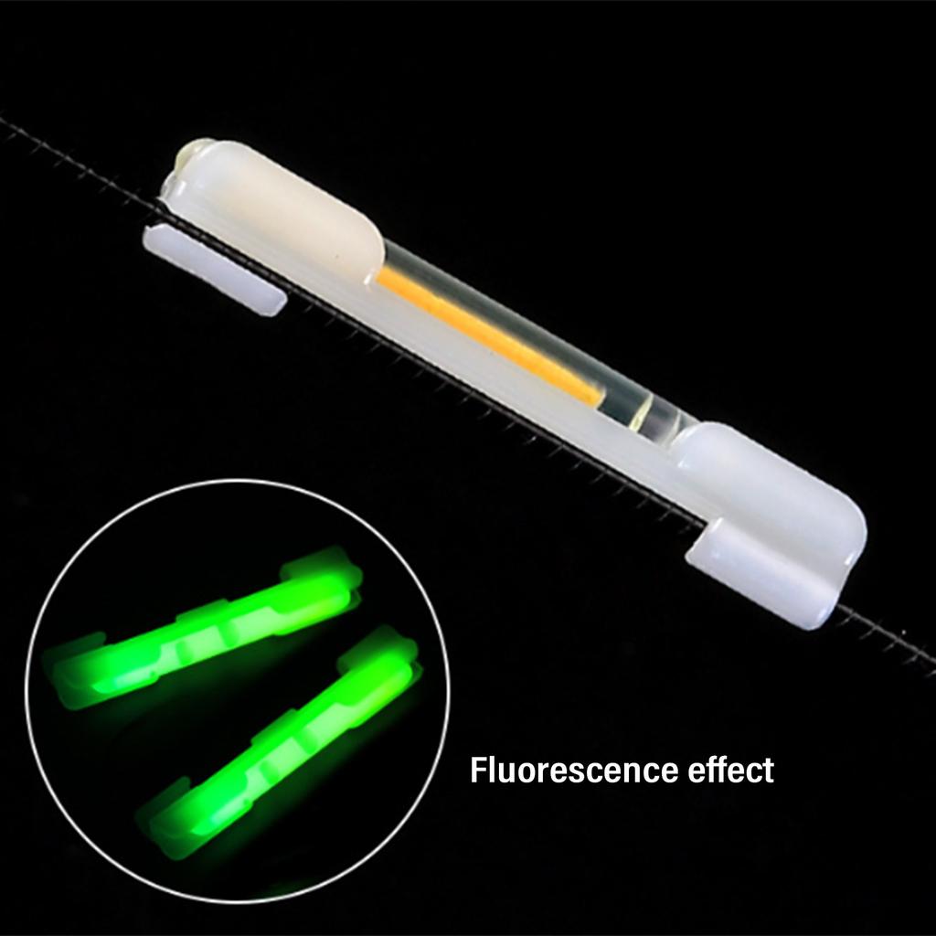 100Pcs Night Fishing Glow Stick Green Fluorescent Light Stick High Brightness Fishing Lightsticks Fit Most Float Types