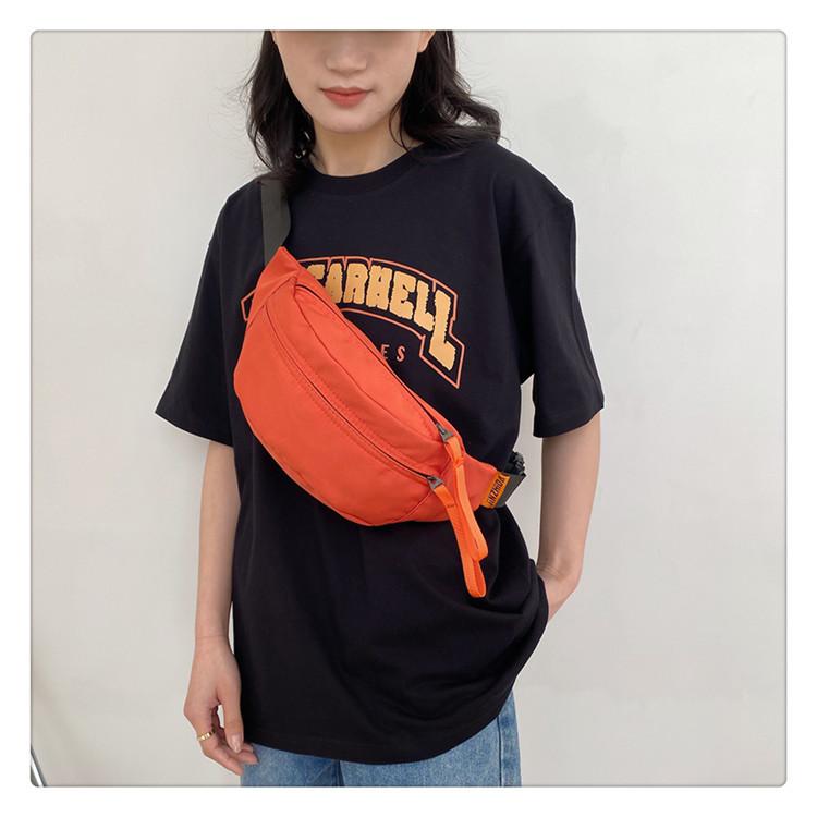 Crossbody Bag Simple and Versatile Chest Bag ins Fashion Brand Small Body Bag Casual Japanese Light Sports Running Waist Bag