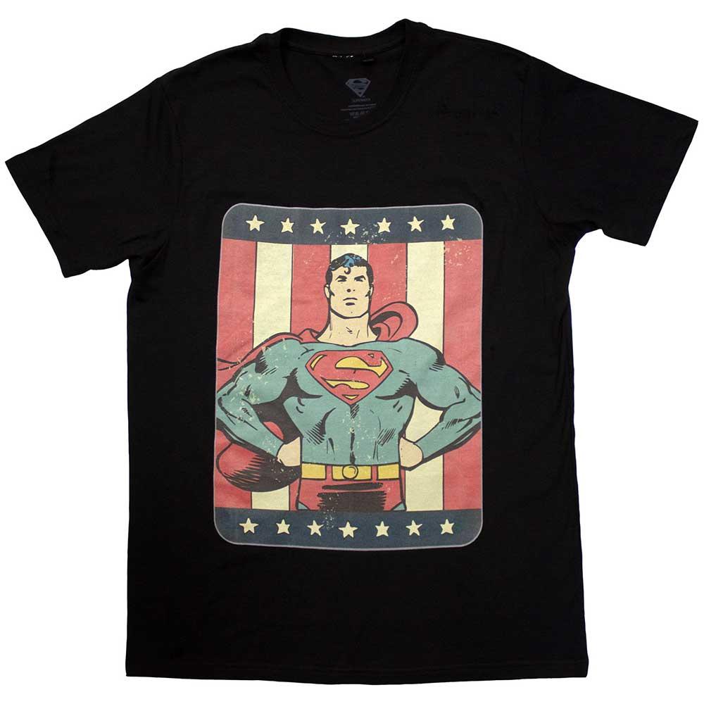 Superman Unisex Adult Striped T-Shirt