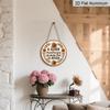 2D Flat, 1pc Vintage Spanish Coffee Quote Metal Sign "A Quien Madruga Un Buen Cafe Le Ayuda"-7.87" Rustic Aluminum Cafe Wall Art with Coffee Beans