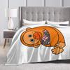Monkey Punch Flannel Blanket Winter  Super Soft Throw Blanket for Girls Boys Living Room Fashion Bedspread Sofa Bed Cover
