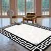 Tapis de salon style moderne de luxe Décoration de chambre blanche Tapis de grande surface pour chambre à coucher Antidérapant Doux Moelleux Tapis de sol pour coiffeuse