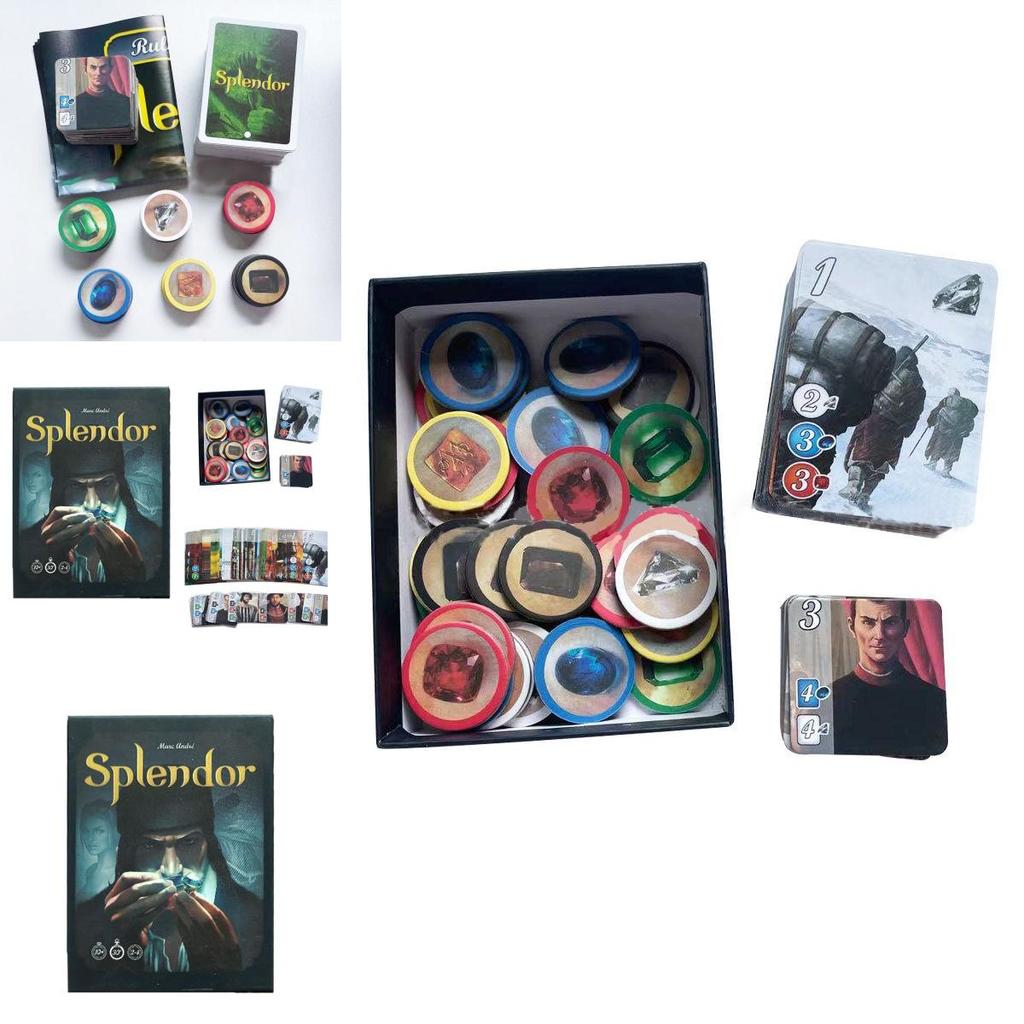 Splendor Board Game Full English Mini Version Elegant Party Family Playing Cards