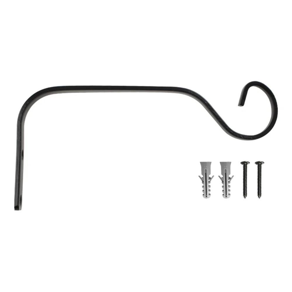 Multi-purpose Hanging Plant Stand Hooks Wrought Iron Hanging Plant Brackets  Balcony