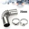 Practical 25mm With Clamps Diesel Heater Car Accessories Exhaust Pipe Tube Elbow Connector