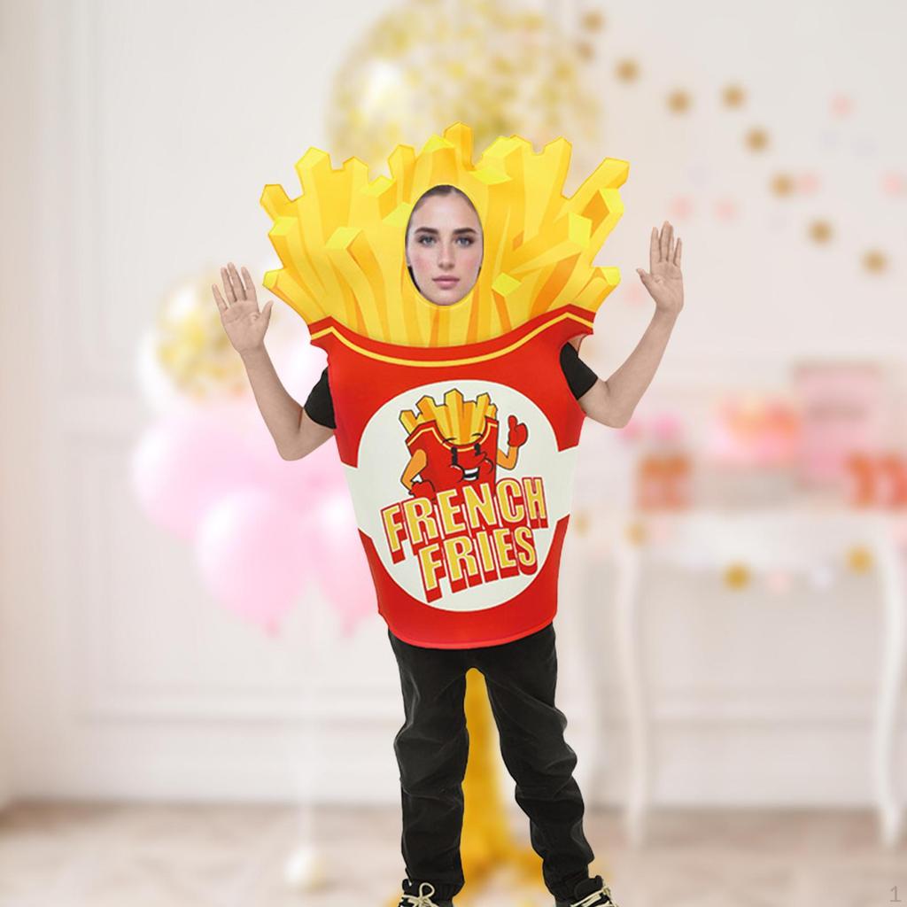 French Fries Costume for Kids Outfit Carnival Holiday Masquerade