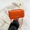 Simple Texture and Fashion 2025 New Winter Leisure Diamond Solid Color Chain Single Shoulder Crossbody Small Square Bag